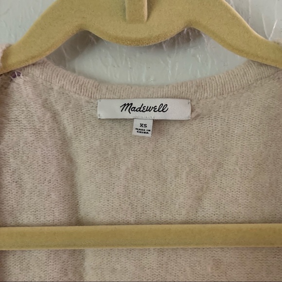 MADEWELL Blended Wool Kent Striped Cardigan Sweater XS - Picture 8 of 10